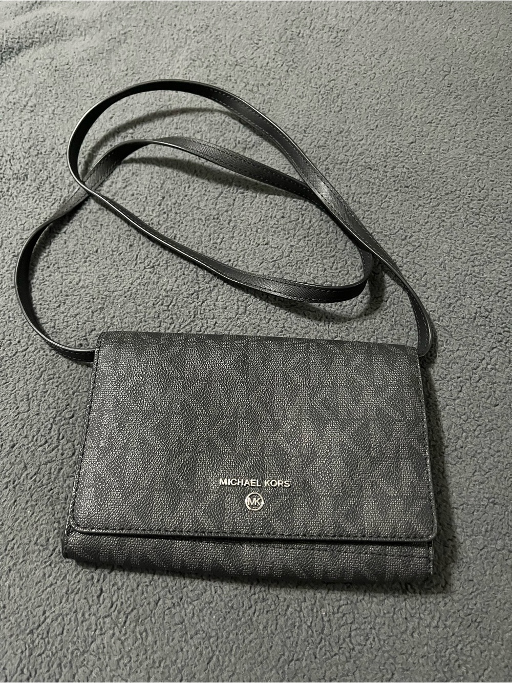 Michael Kors Black Crossbody Bag with Signature Logo
